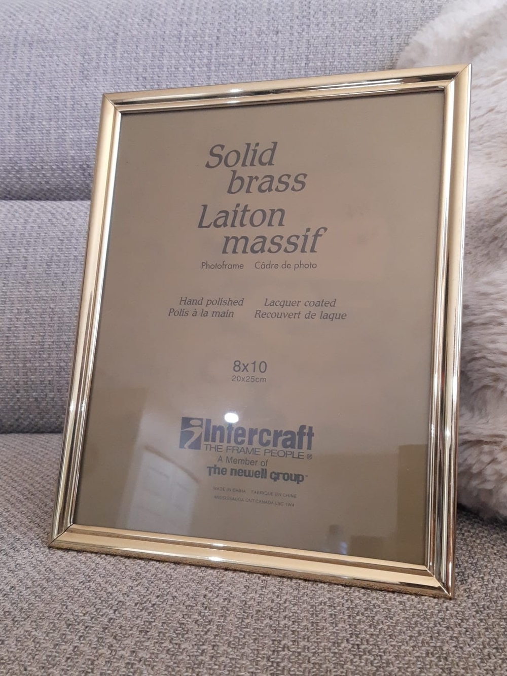 *3 for $20 deal* Solid Brass 8x10 Photo Frame - Gold